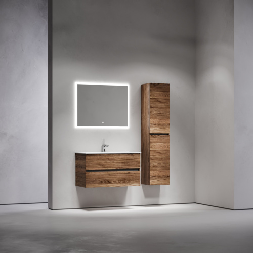 Тумба под раковину Sancos Urban UR90ECH 90х50 подвесная цвет коричневый - фото 3